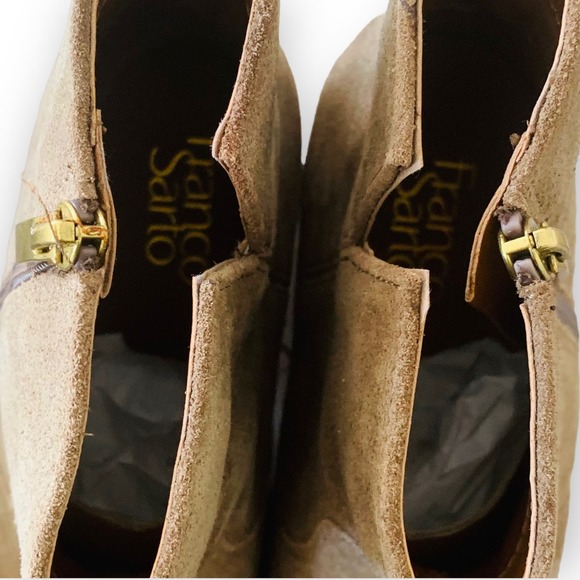 Franco Sarto Shaina Zippered Booties in Birchwood NIB Size 8 - Picture 9 of 12